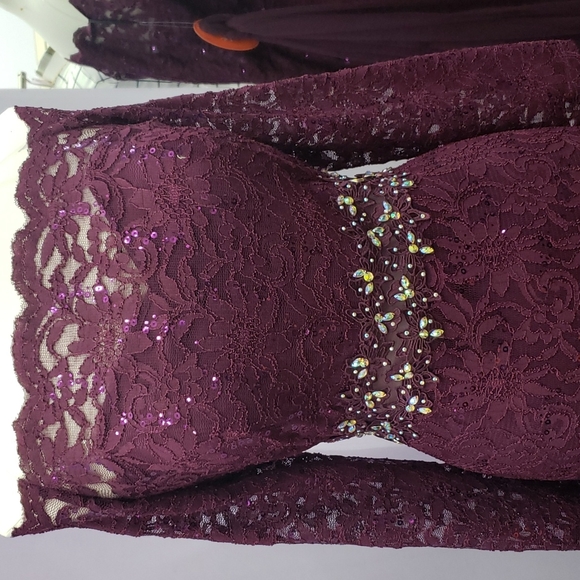 Cindy Collection 2X purple Formal Dress - Picture 2 of 8